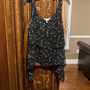 BCBG generation flower semi sheer constellation cami size M